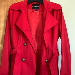 Express Red Raincoat size XS